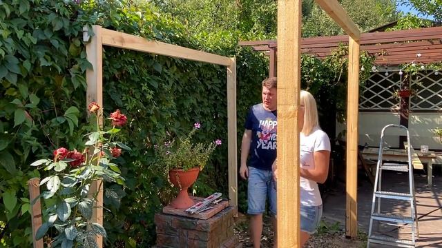 Навес над мангалом с односкатной крышей своими руками