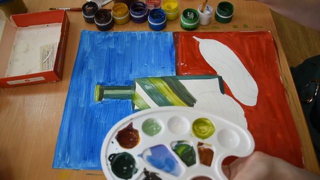 Занятие по изобразительному искусству - Декоративный натюрморт.