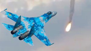ПВО Украины сбивает свой самолет СУ-27.mp4