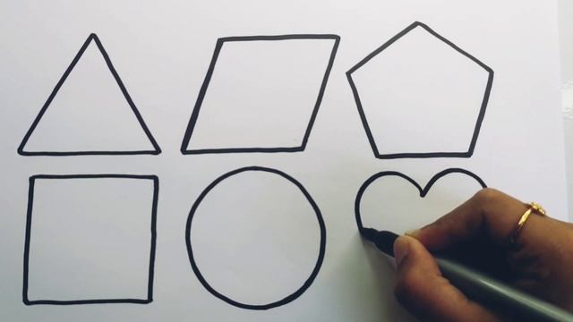 Learn New Shapes drawing,Colors for kids | Toddler Learning videos,2d shapes song,preschool learnin