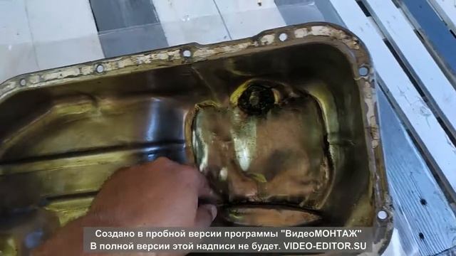 Поддон на герметик. Устраняем течь масла.