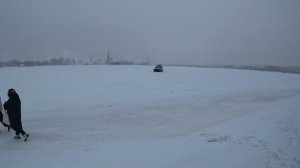 АМФИБИЯ!)) КАТЕР МЧС НА НЕВЕ - Санкт-Петербург, январь 2024 /BOAT ON THE NEVA. St. Petersburg
