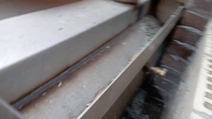 баня из бревна,перегородки из кирпича.