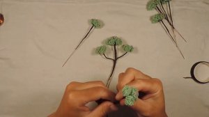 Бонсай из бисера / beaded bonsai