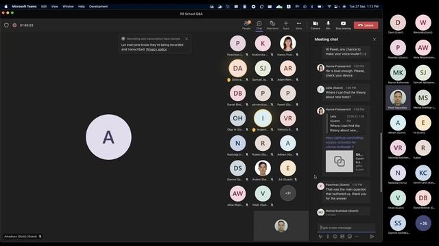 RS School 2022Q3 Q&A. Week 2 смотреть онлайн