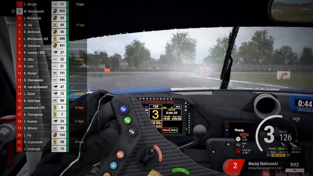 POLE POSITION @ WET DONINGTON | 911 GT3-R | Setup & MoTec | AOR S7 R2 | Assetto Corsa Competizione смотреть онлайн