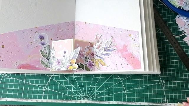 Скрапбукинг идеи.Альбом ручной работы.Декор на развороте альбома А5.pop up design.tutorial.mp4 смотреть онлайн