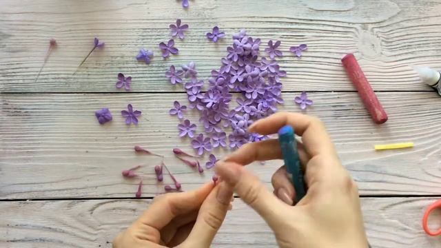 Сирень из фоамирана