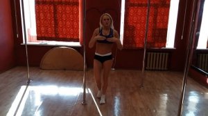 POLE DANCE  для начинающих. ЭЛЕМЕНТ "ЖУРАВЛИК"