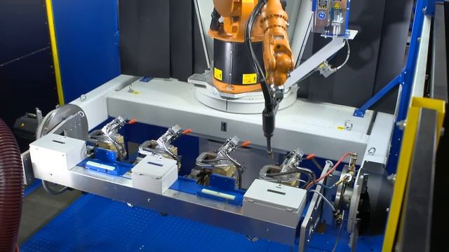 Combined arc and spot welding by KUKA and ENKO Staudinger смотреть онлайн