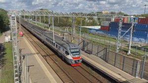 Электропоезд ЭП2Д-0175, станция Силикатная