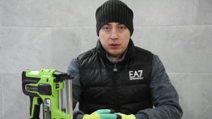 Аккумуляторный гвоздезабиватель Greenworks GD24BN: обзор и тест