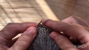 Ложная кетлевка, полая резинка. Отделка горловины изделия. Левша