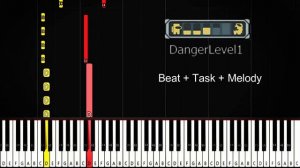 Among Us - Hider musics (Normal,Task,DangerLevel1&2) | Piano Tutorial