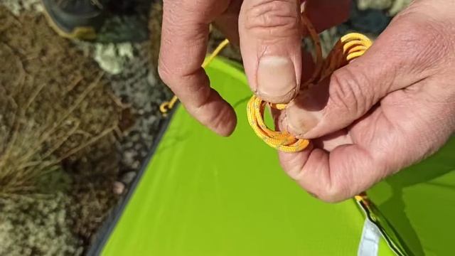 Как удобно сматывать оттяжки палаток и тентов. Полезные навыки.Терра СПб. смотреть онлайн