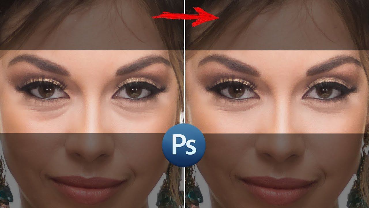 Уроки Фотошопа | Как убрать мешки под глазами / Обработка фотографий в Photoshop