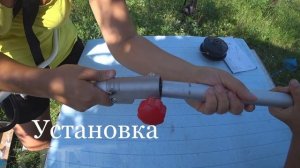 Электрокоса Hyundai GC 1400/1000. Сборка по инструкции триммера. Установка ножа и лески.