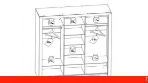 Обзор Шкаф-купе 3-дверный Соренто | HOFF