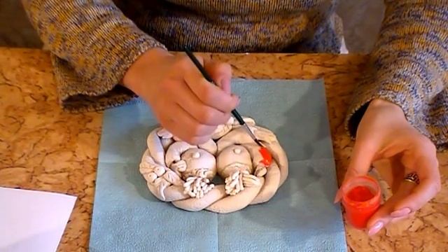 "Близнецы" из соленого теста.