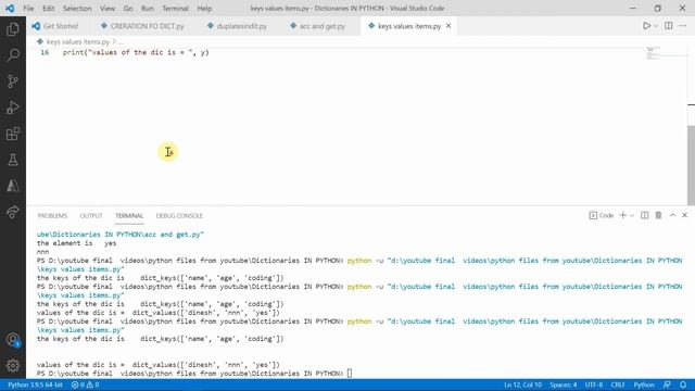 Dictionary in Python | Dictionary & Its Functions Explained | techi dinesh