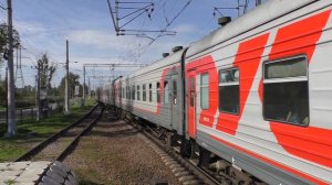 Электровоз ЧС7-032 с поездом Санкт-Петербург - Брянск