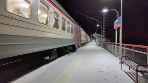 Электропоезд ЭД9М-0255 с сообщением Иланская-Красноярск