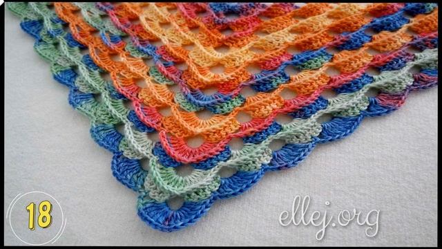 ? Шали, бактусы, косынки крючком ? 30 узоров крючков со схемами ? Ellej