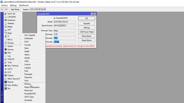 MikroTik Router Firmware Upgrade Using Winbox смотреть онлайн