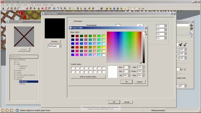 SketchUp    PNG прозрачность  Импорт материалов  Урок 5