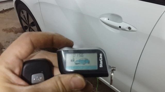 Starline A93 Kan Lin GSM на Hyndai Solyaris(пуш старт ) с сохранением ключа.
