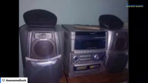 aiwa nsx sz70e stereo system 3 disc cd player & cassette player (skips CDs too)