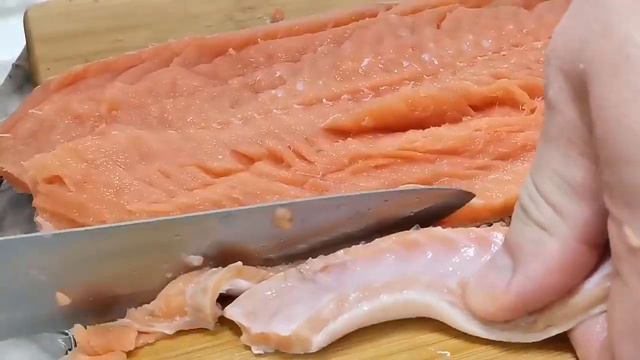 Лучший способ засолки красной рыбы (семга, форель, лосось). Проще не бывает. Рыба нежная как масло.