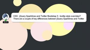 CSS : jQuery Sparklines and Twitter Bootstrap 3 - tooltip style overrides?