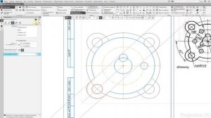 Видеоурок 008. Создание чертежа в КОМПАСЕ-3D V18.1. Фланец на формате А4.