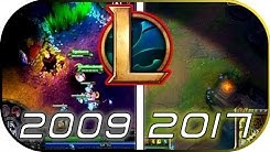 EVOLUTION of LEAGUE OF LEGENDS LOL gameplay (2009-2017) (video game graphics)
