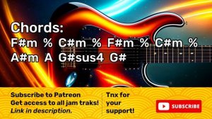 Deep Backing Track in F#m | Pink Floyd Style