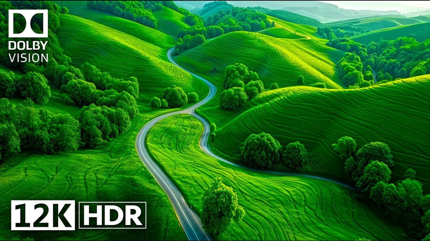 Вид с высоты птичьего полета DOLBY VISION 12K HDR 120 FPS - Любое место выглядит красиво