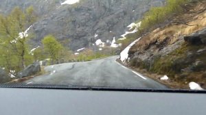 The Trollstigen Road and Stigfossen Waterfall