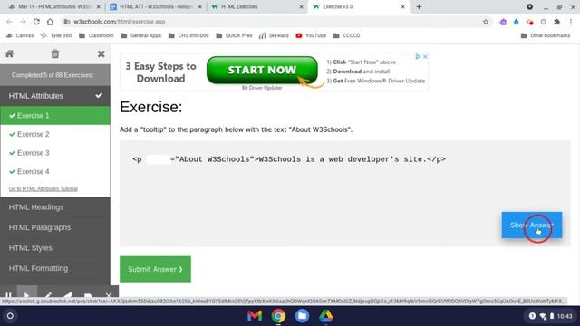 W3School Exercises смотреть онлайн
