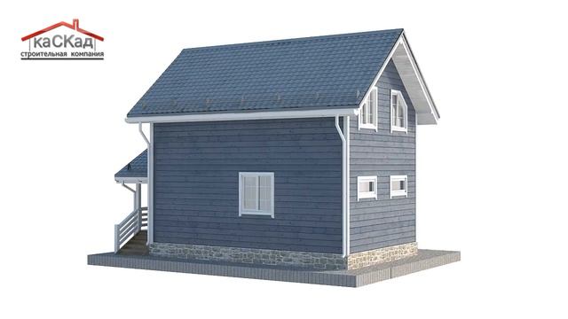 Каркасный дом 6х9м. КД-19 смотреть онлайн