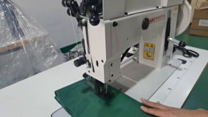 Промышленная швейная машина зигзаг с шагающей лапкой для тяжелых материалов