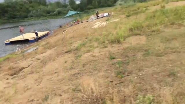 Владимир. Река Клязьма (Судогодское шоссе). Пляж. 16.08.2018, 14:41 смотреть онлайн