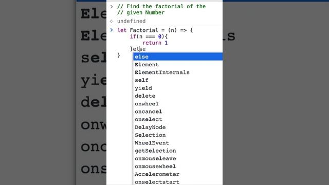 Factorial of the given number - Factorial (n) | Javascript | Es6 | Coding Test