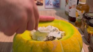 Крутой рецепт тыквы с мясом. Рецепт в описании.