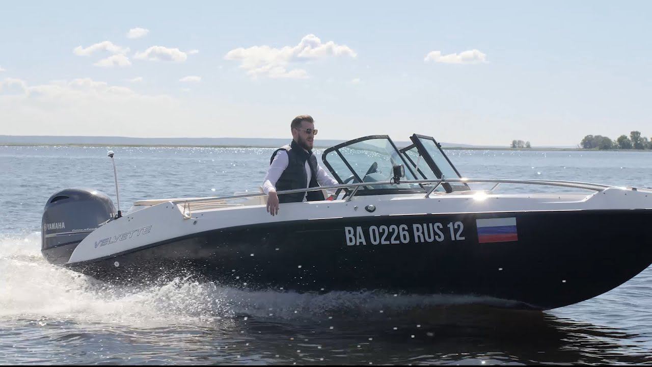 Катер Velvette 18 Prime — отличный катер для отдыха, рыбалки и охоты. смотреть онлайн