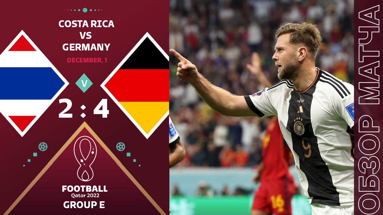 Коста-Рика 2-4 Германия Обзор Матча • Мы потеряли Лучшую Сборную и Тренера на ЧМ 2022