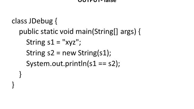 Java Debug # String #1 смотреть онлайн