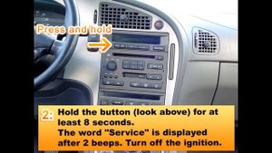 Saab 9-5 Service light reset guide