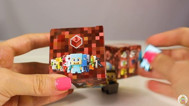 Майнкрафт видео для детей про Игрушки Сюрпризы Распаковка Minecraft Mini - Figure series 3