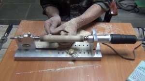 мини-токарный станок из бормашины,пускаем стружку!(2 часть)